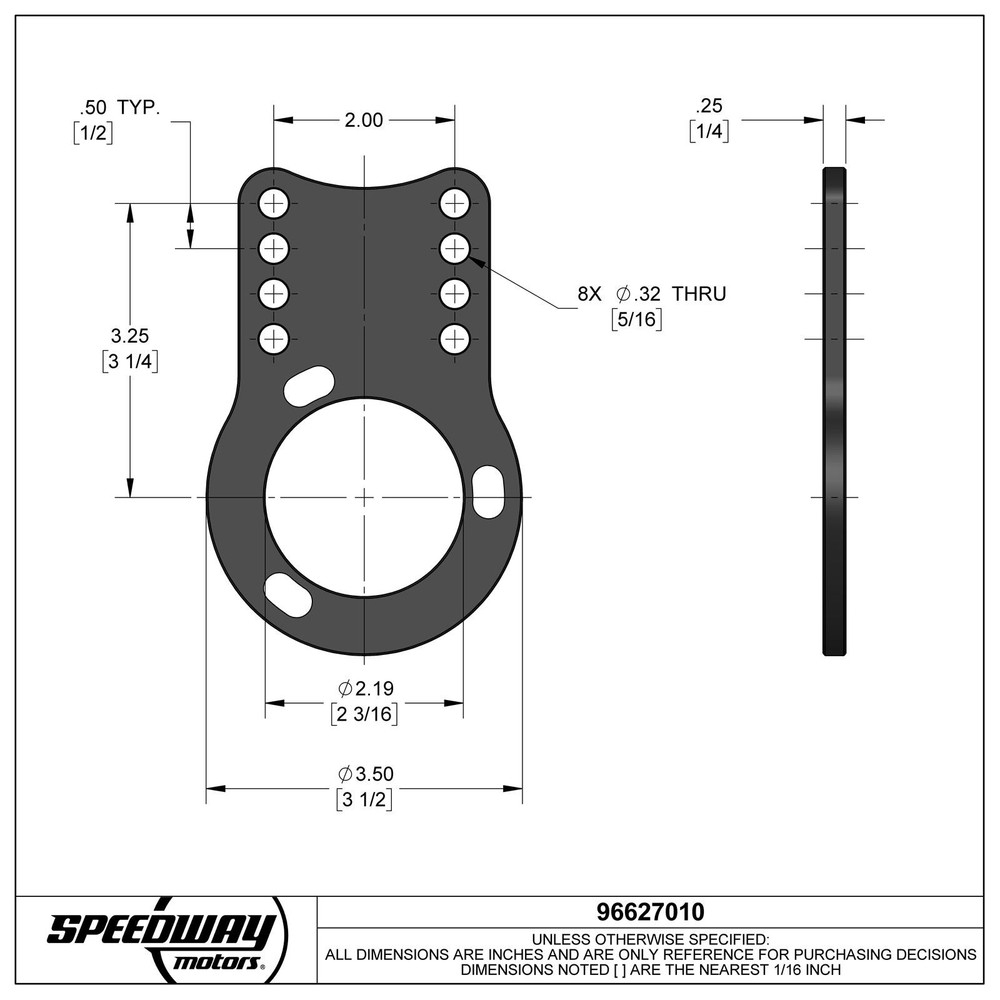 Stallard® Micro Sprint Alum. Power Steering Bracket,Black