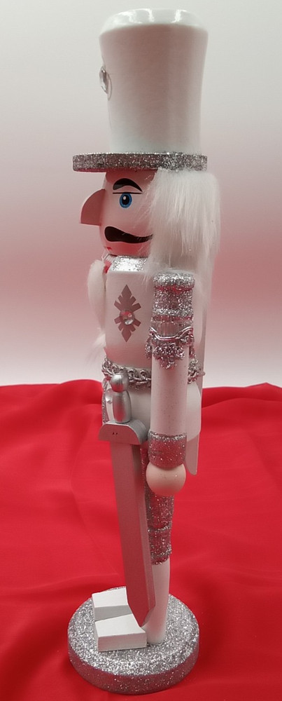 Clever Creations Nut Cracker Decoration White NIB