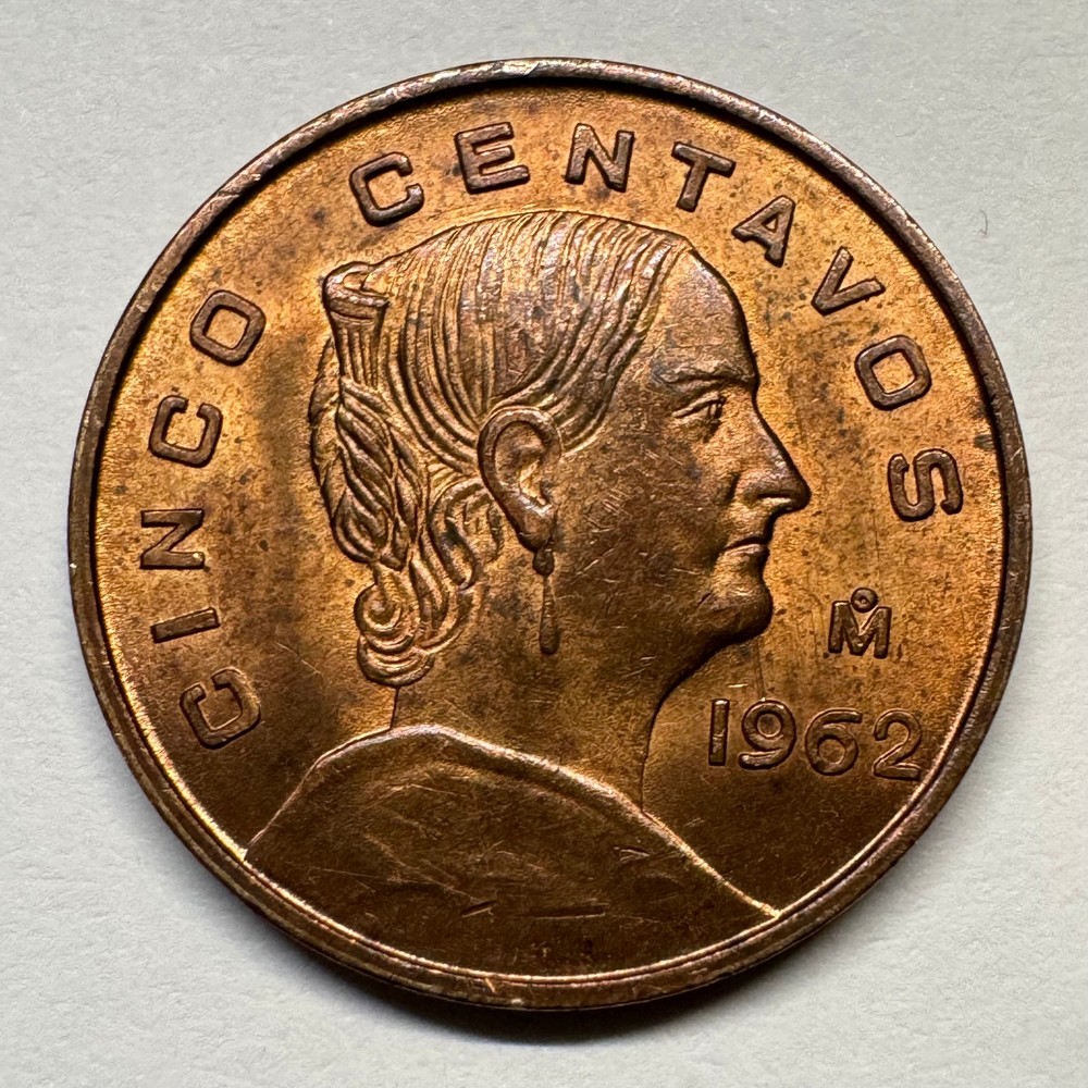 1962 Mexico 5 Centavos - Coin #D-038