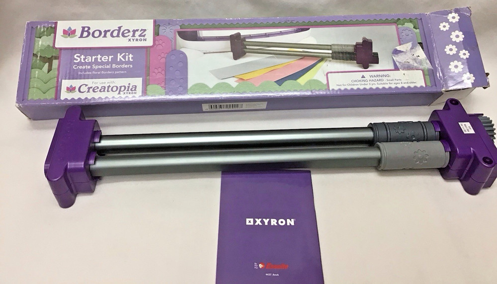 Xyron Borders Emboss Rollers for Creatopia Floral Design Flowers Embossing