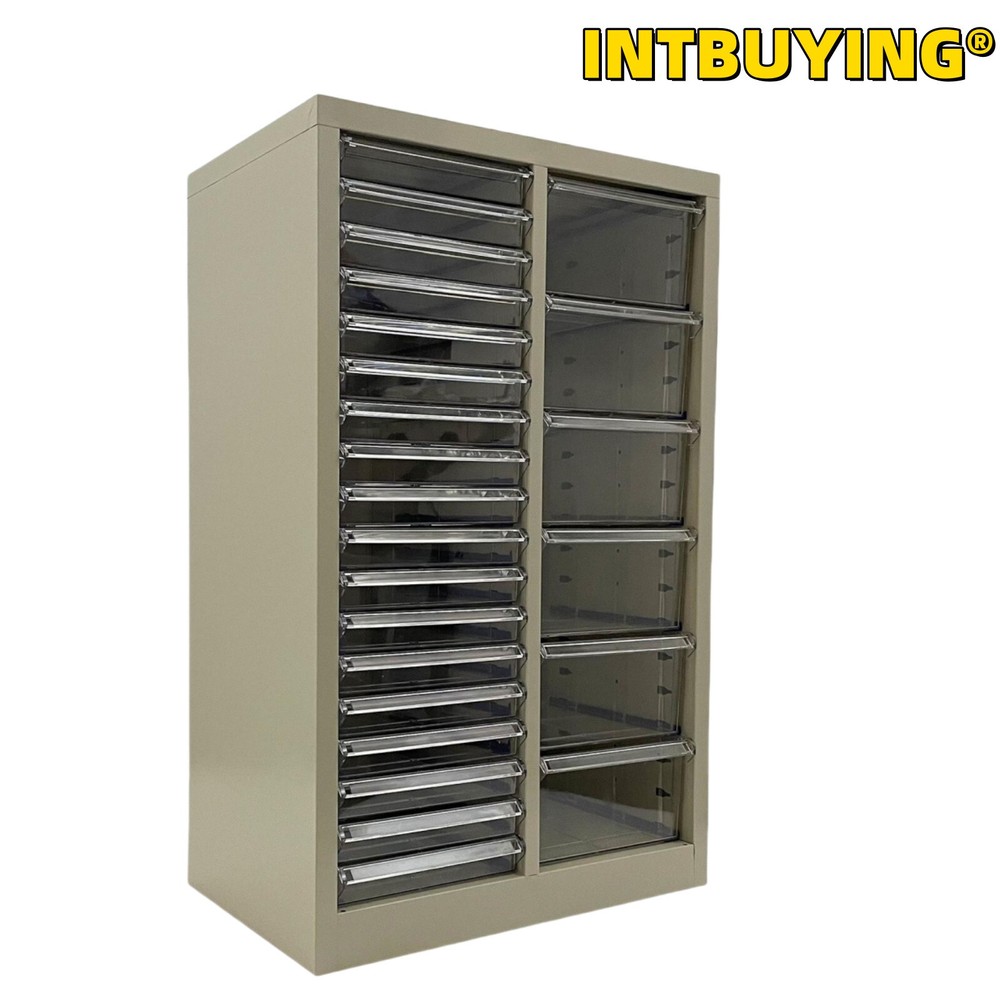 24 Drawer Filing Cabinet Office Document Paper Storage File Container
