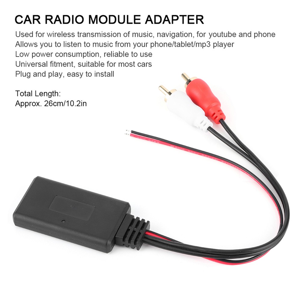 Universal Wireless Module Adapter AUX Audio 2 Auxiliary Cable Car