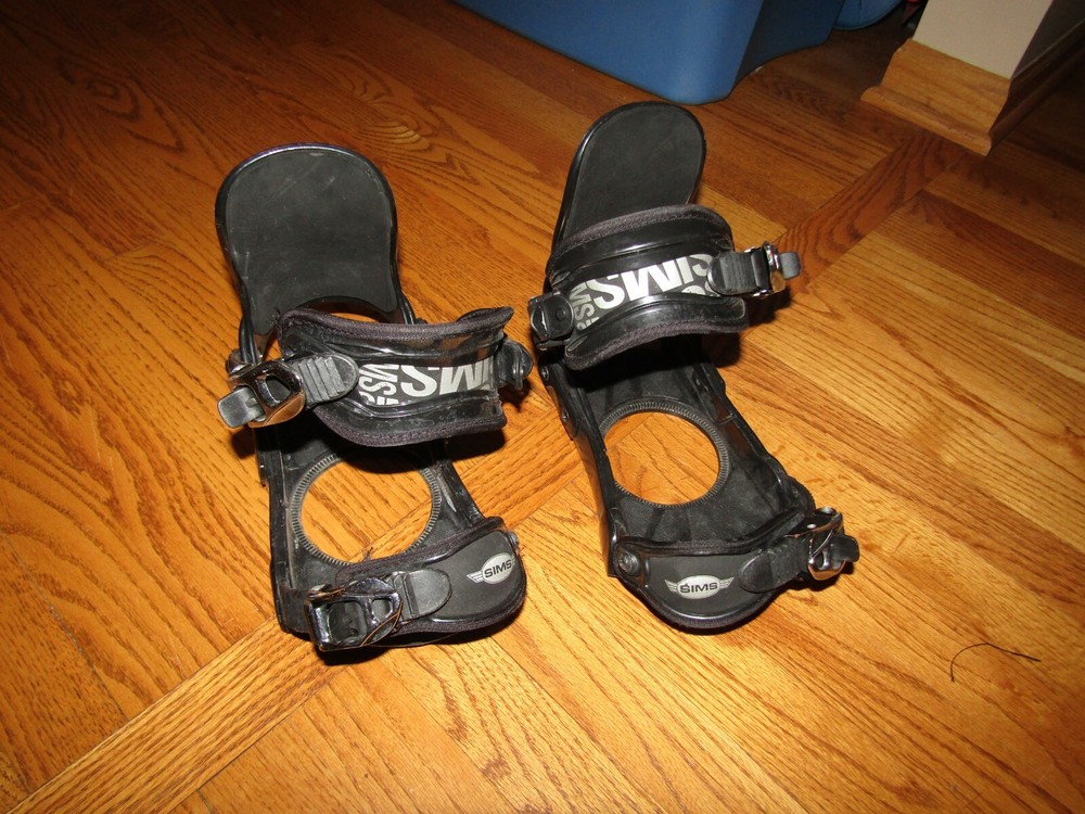 SIMS SNOWBORAD BINDINGS - BLACK - SMALL