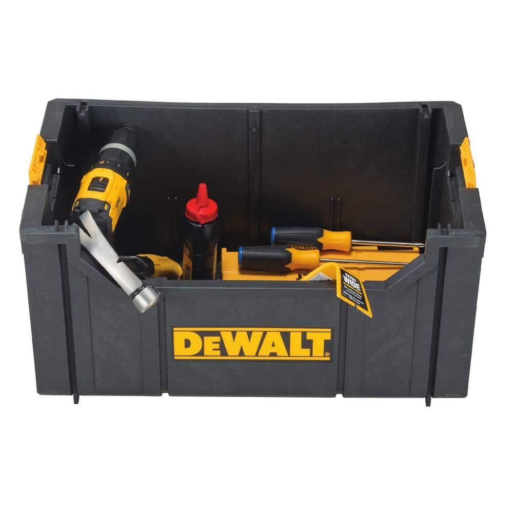 DEWALT DWST08205 ToughSystem 22" Tote Tool Box – Stackable, Heavy-Duty