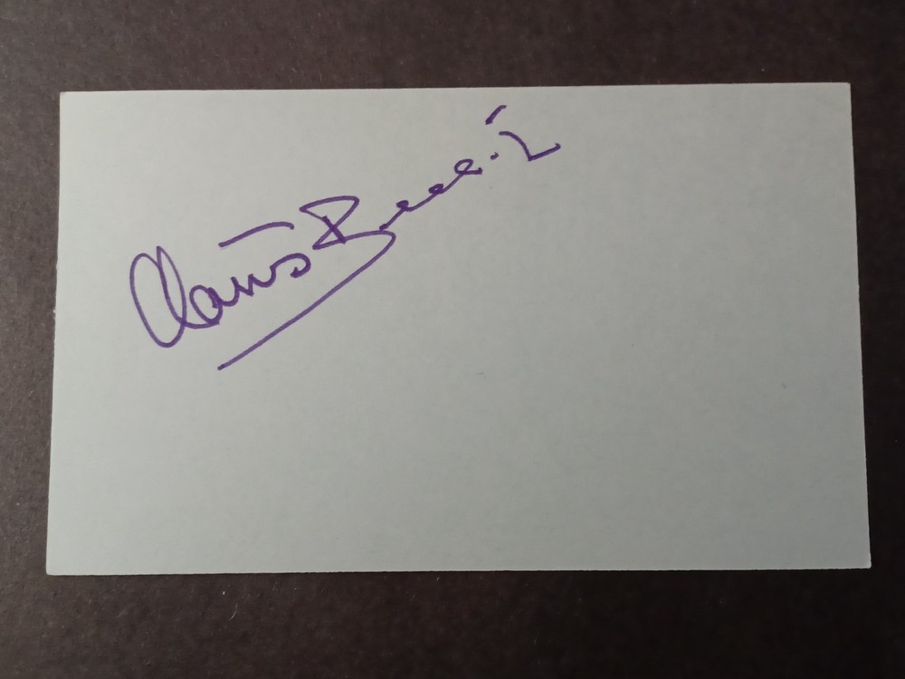 Klaus Beelitz (d. 2008) Signed Index Card - Ballet