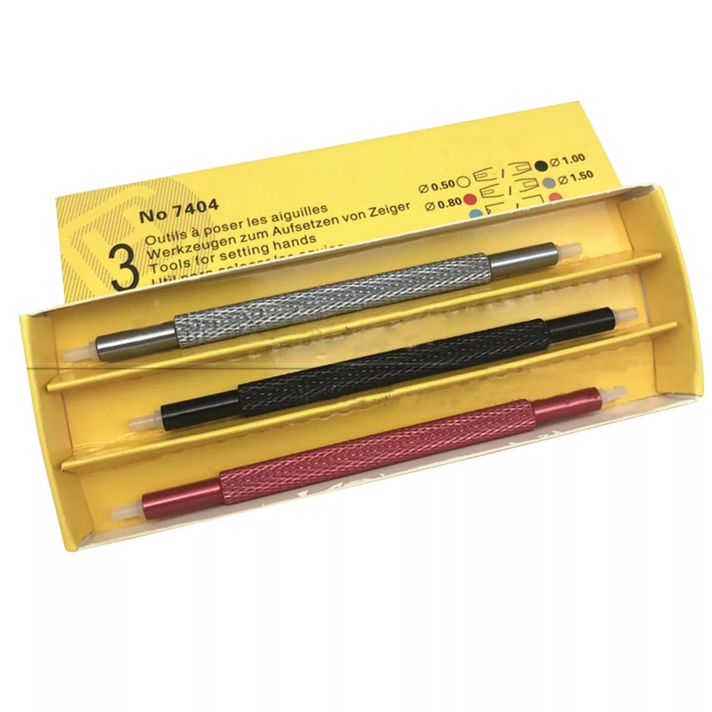 3 PCS Watchmaker Hand Setting Tools,Strap Repair Tool for Wristwatch Maintenance