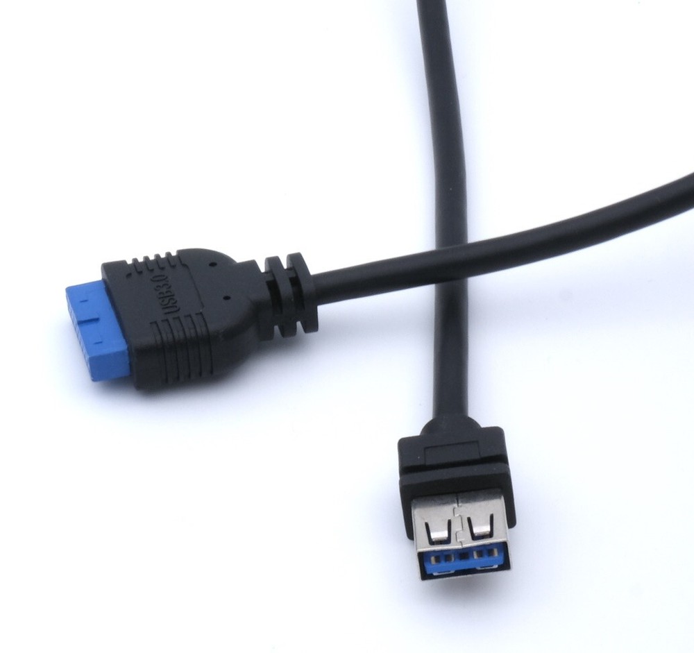 USB 3.0 Panel Mount to 20 Pin Motherboard Header Cable 60cm Front Panel