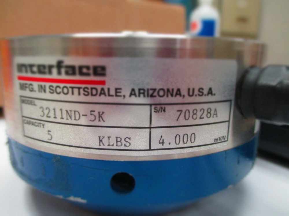 Interface Force, Load Cell, 3211ND-5K, 5 klbf