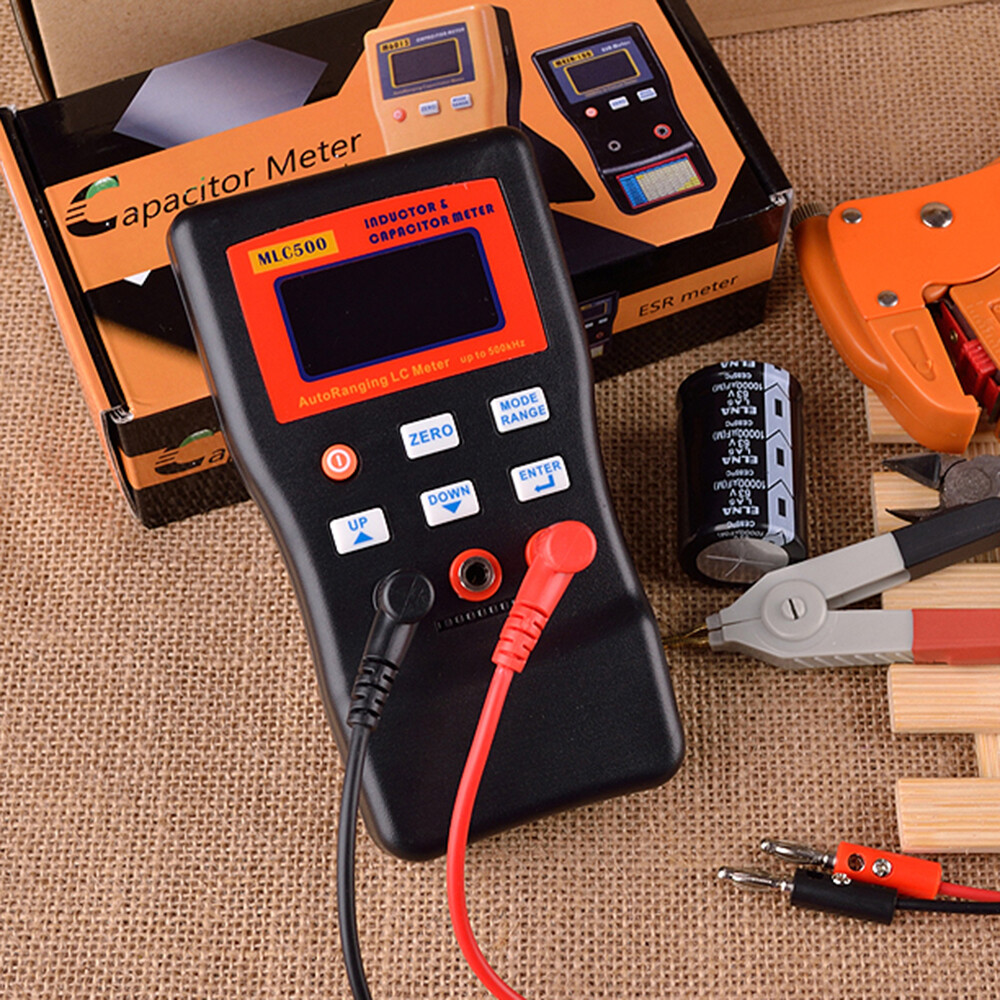 MLC500 High Precision Digital Auto-Range Capacitance Inductance Meter Anti-burn
