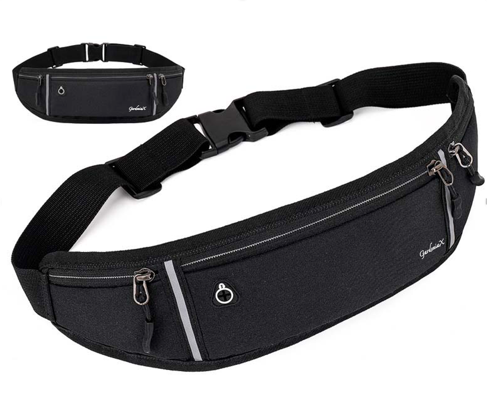 Running belt bag waist pack, thin valuables hidingbelt