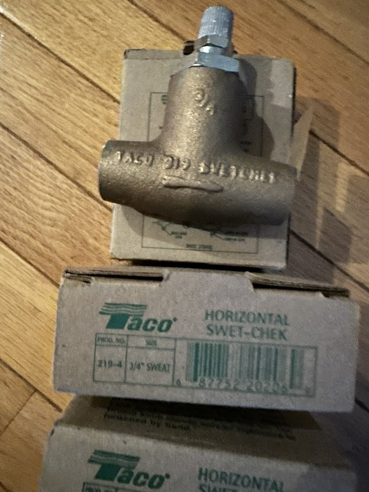4 TACO HORIZONTAL SWET-CHEK (3/4” BRONZE FLOW CHECK) 219-4