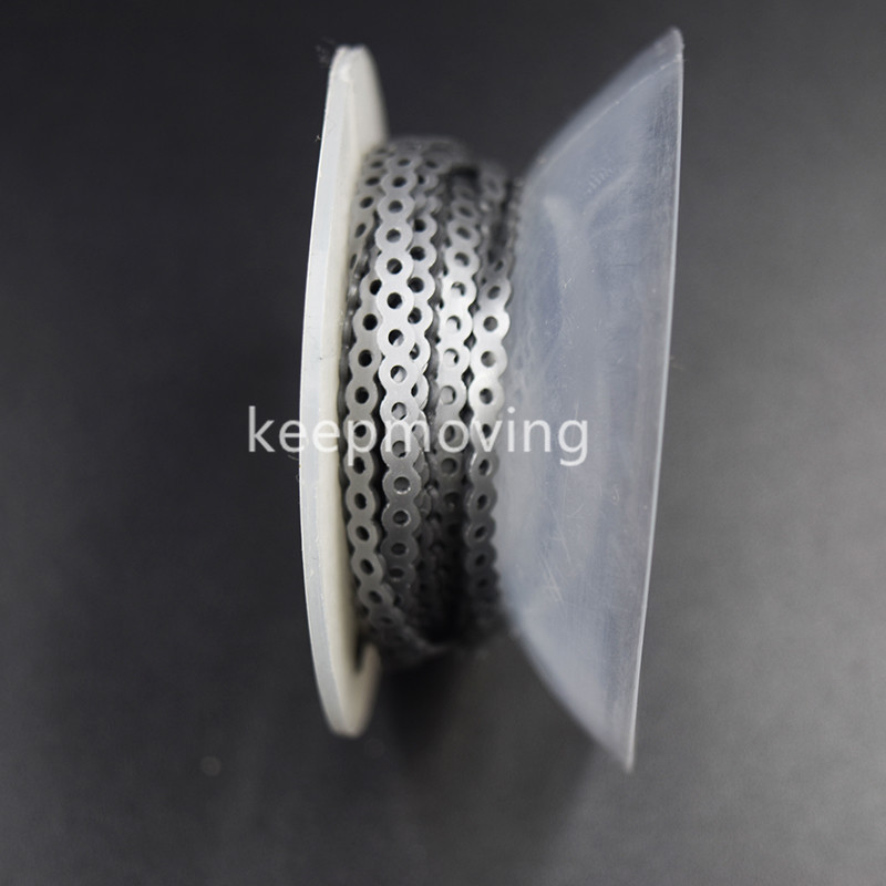 Dental Orthodontic Elastolink Chain Continuous Closed Power Chain Grey/Silver