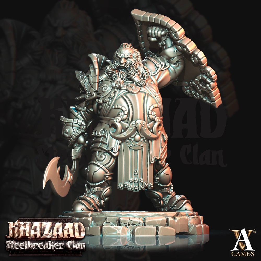 D&D Dwarf Warrior 01 Mini 32mm Scale Mini TTRPG