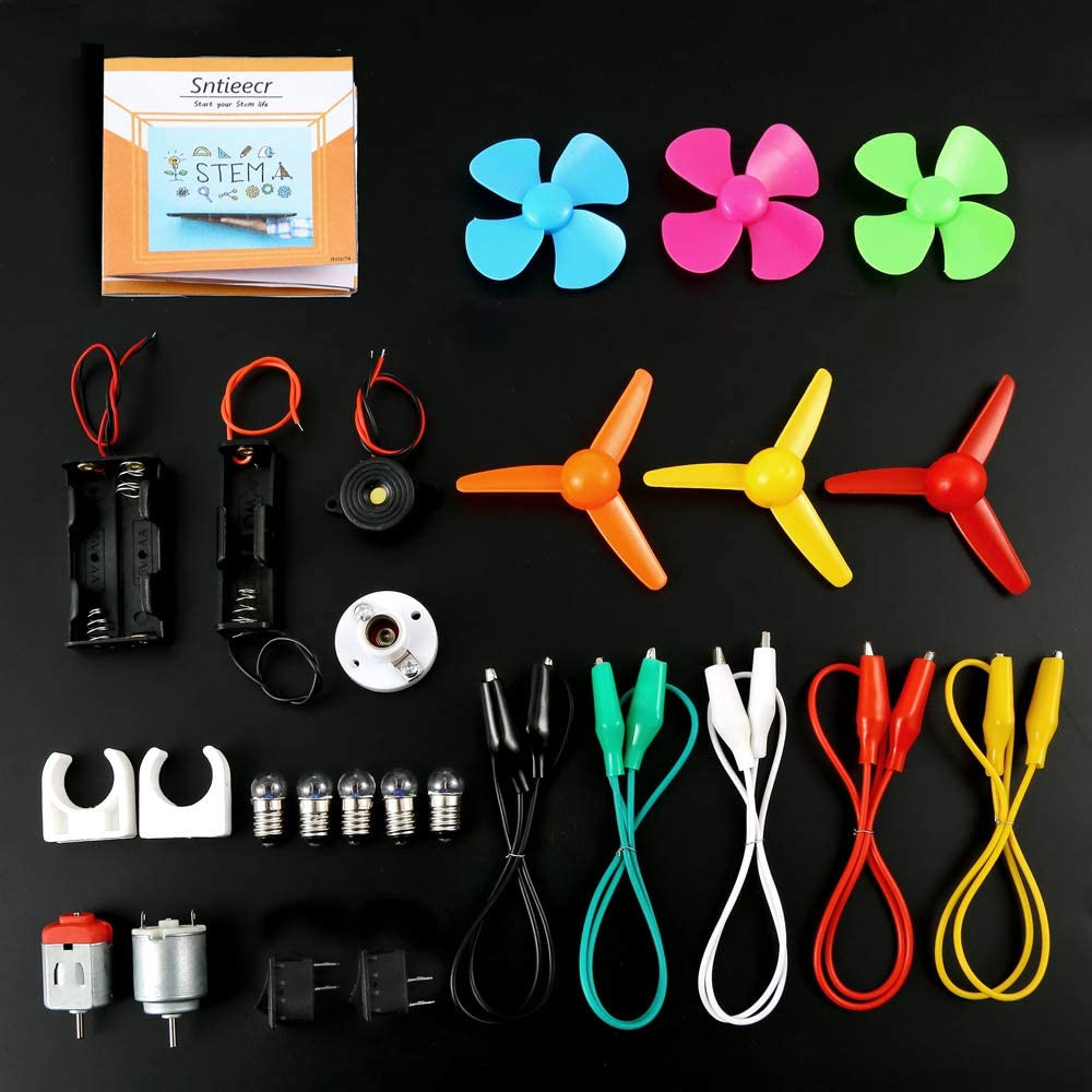 Electric Circuit Motor Kit, Science Experiment Educational Montessori Learning K