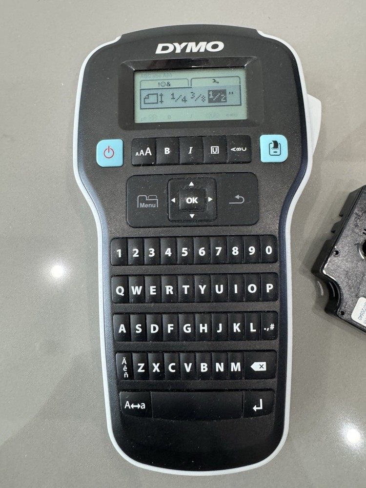 Dymo D1 Label Manager 160 Label Printer & Label Roll Excellent Condition