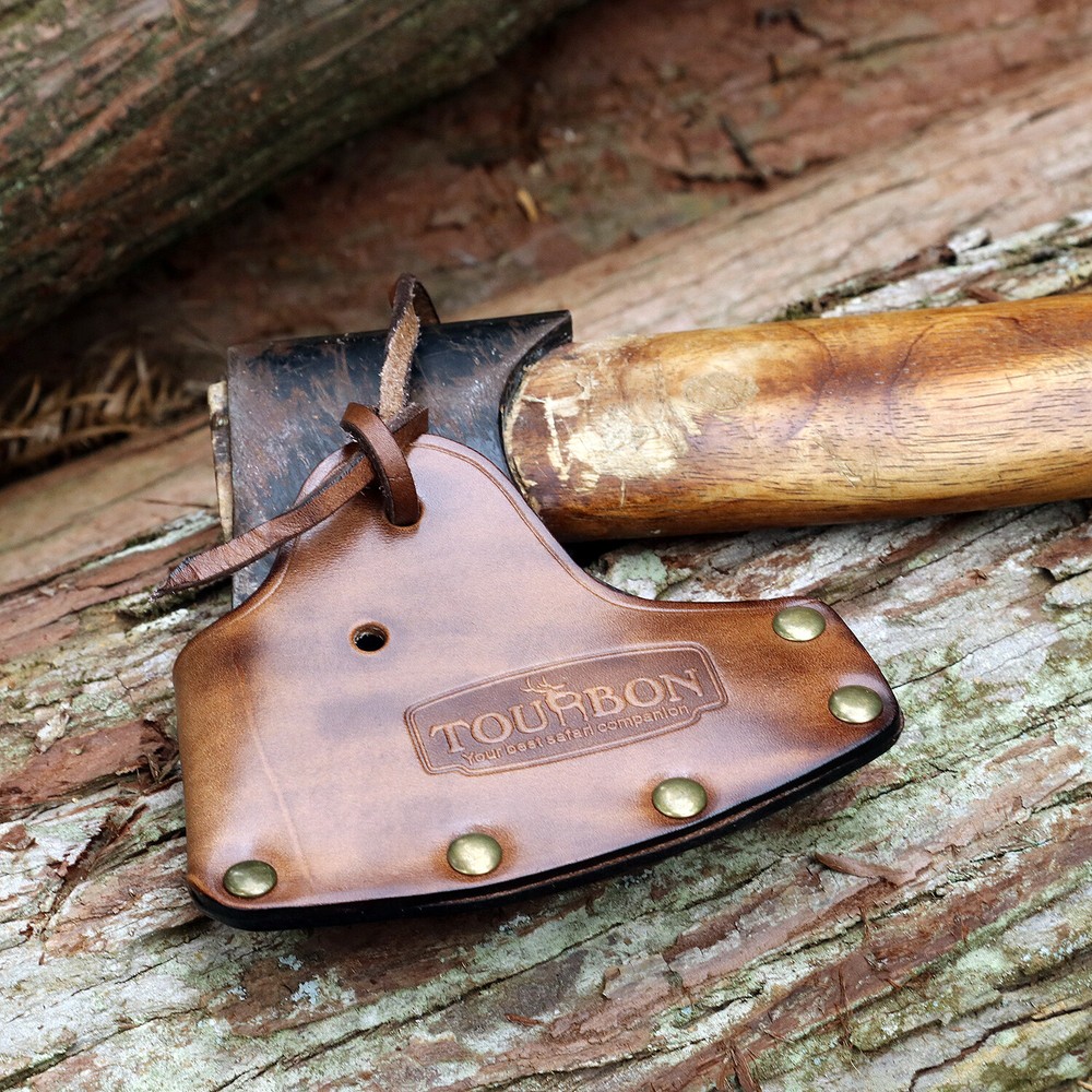 Leather Hunting Axe Holder Hatchet Sheath Blade Protective Case Axe Head Cover