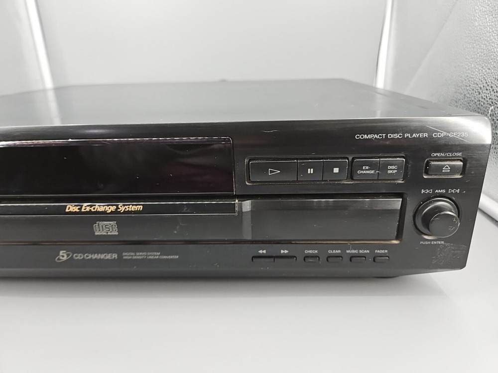Sony CDP-CE235 CD Player 5 Disc Changer - TESTED & WORKING , No Remote