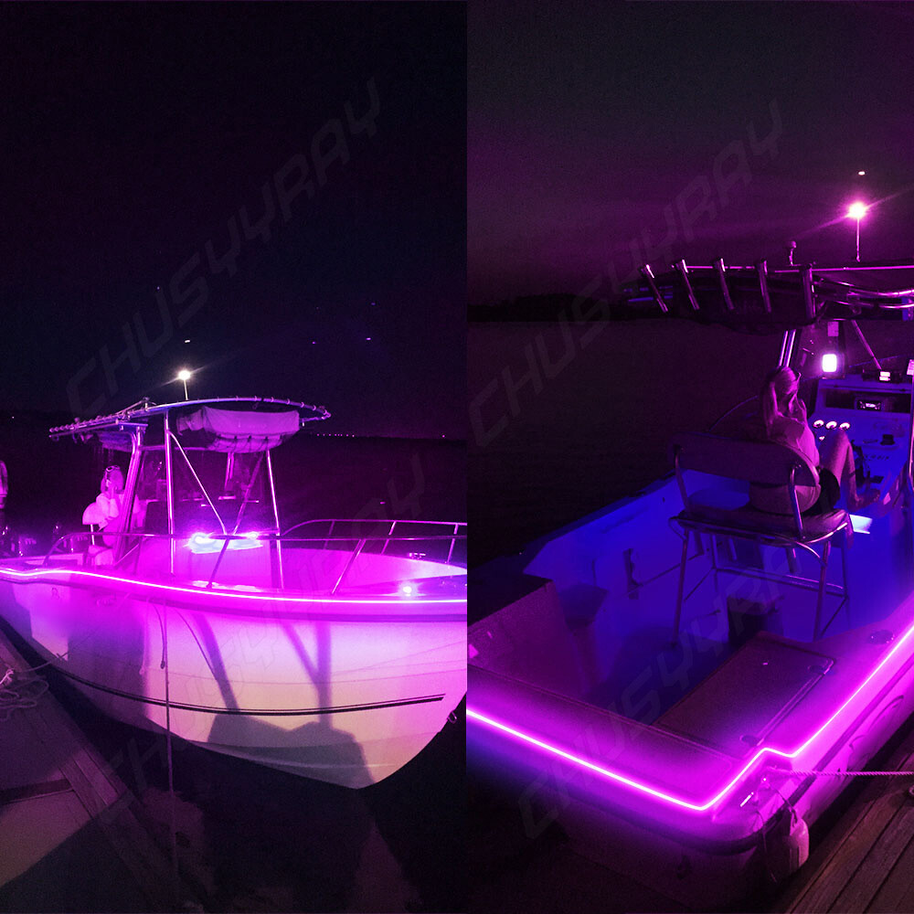 Boat Accessories 12V Light Strip RGB Waterproof LED Light 5M+Remote Control Kit