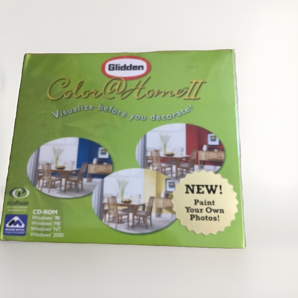 Glidden: Color @ Home II Virtual Paint Software PC CD-ROM for Windows 98/ME