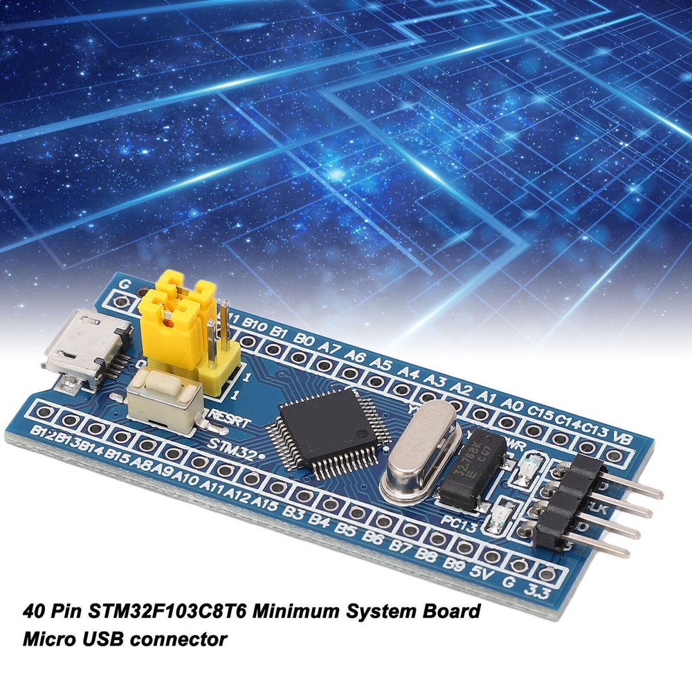 5PCS STM32F103C8T6 Minimum System Development Board Mirco USB 40 Pin Core