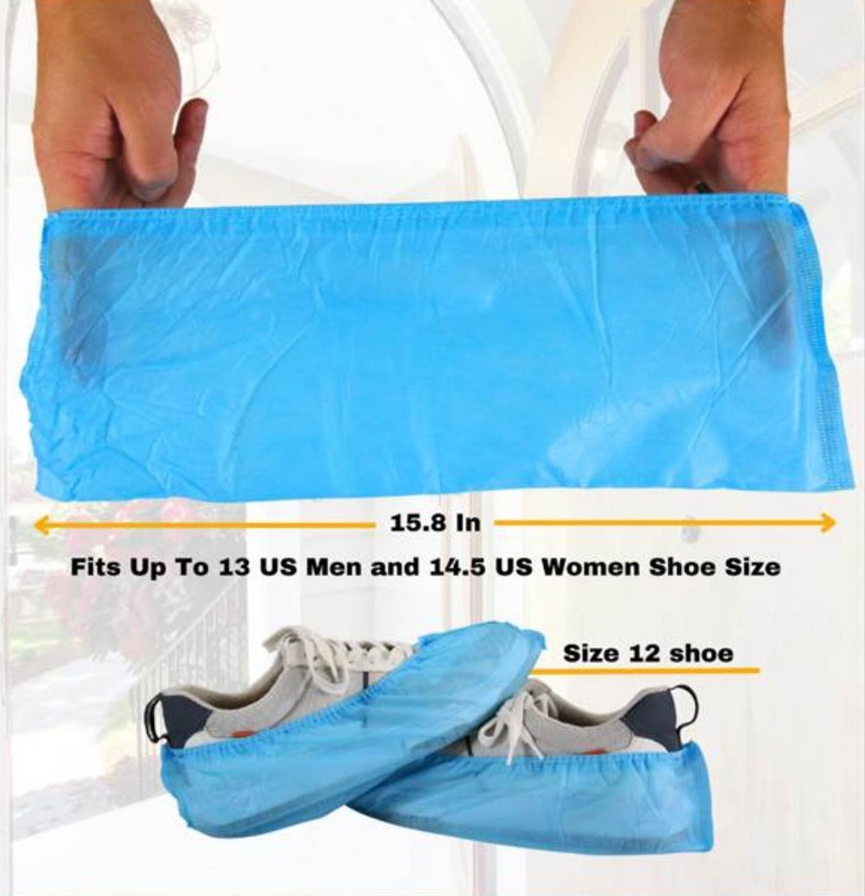 FrontLine 100 Pack Non-Slip Disposable Shoe / Boot Covers X-Large Booties