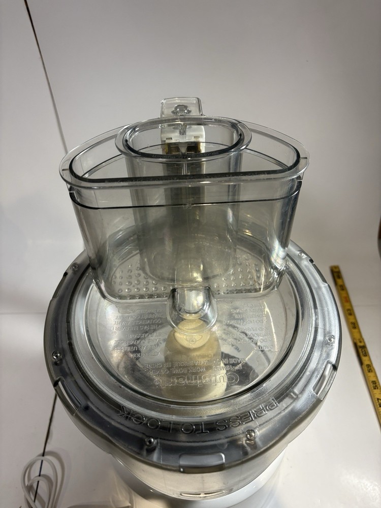 Cuisinart Food Processor Model FP-14 White Tested & Working As Pictured