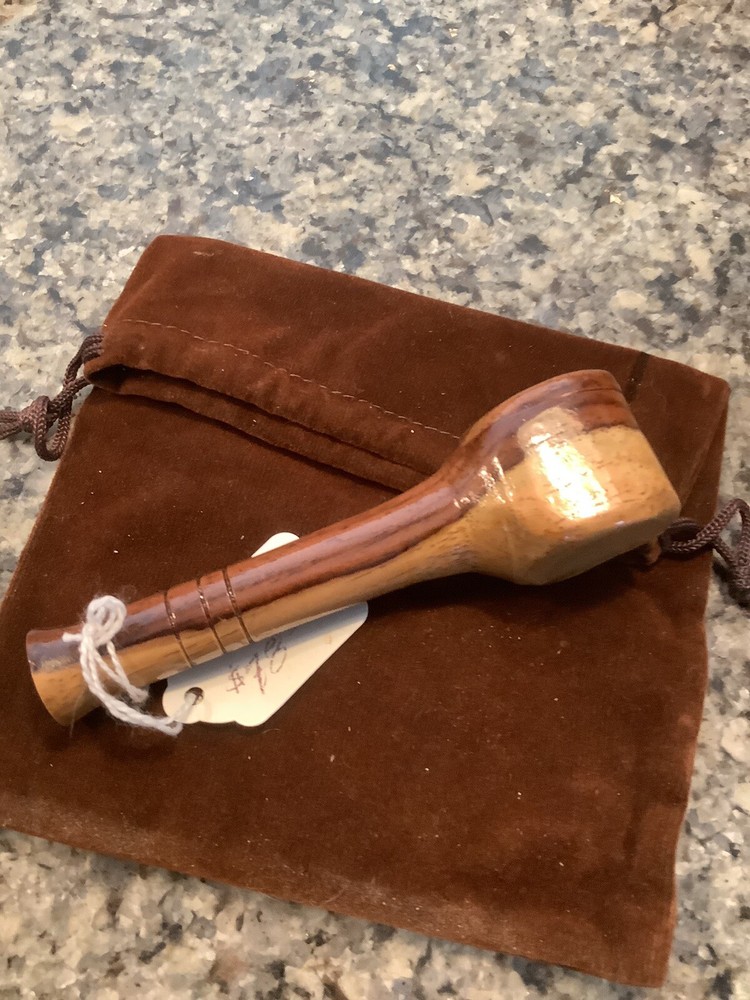 Pocket Pipe - Handmade, Lidded - - Cocobola In Matrix