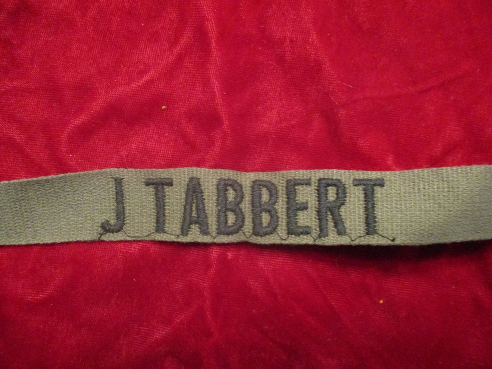 Military Name Tag Patch (J. Tabbert)