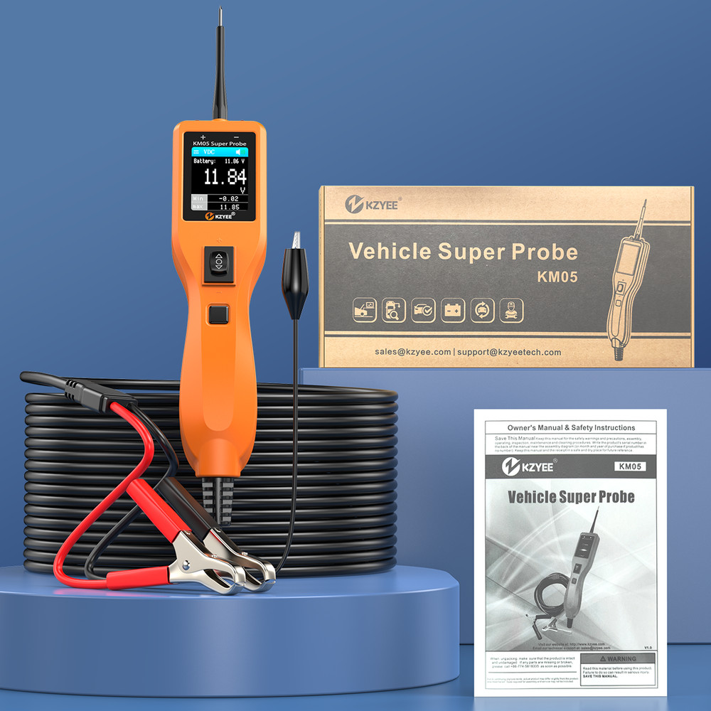 KZYEE Powerscan PS100 Power Circuit Probe Electrical System 12V/ 24V Tester Tool