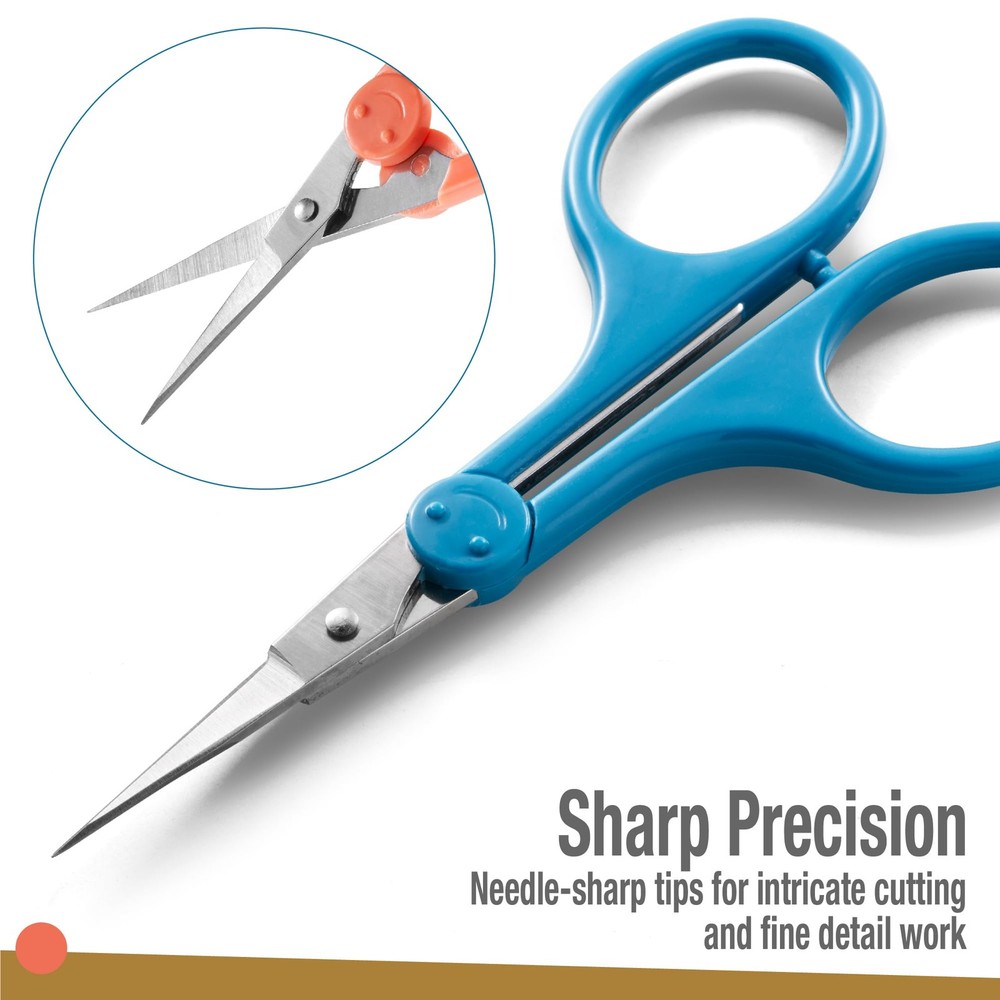 Beaditive High Precision Detail Scissors Set (2-Pc) Sharp, Fine Mid Century