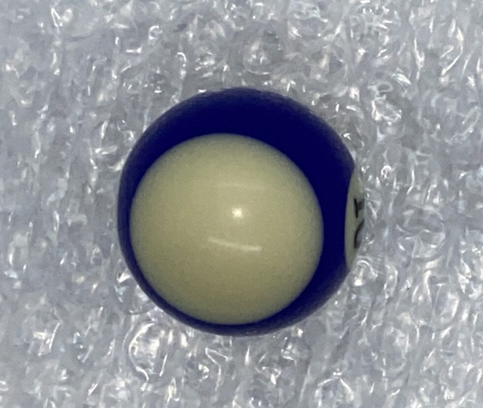 Replacement 1.5" Mini Billiard Pool Ball #10 Blue Stripe.