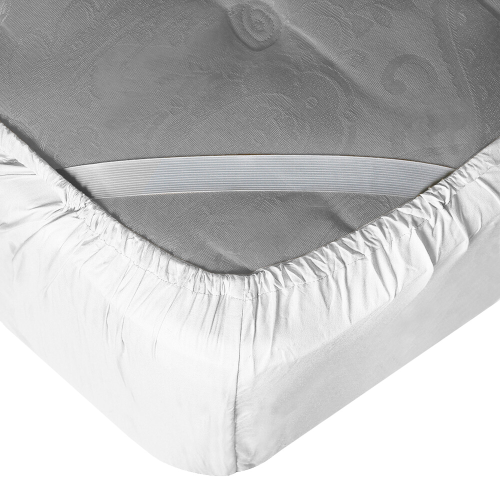 21” Extra Deep Pocket Ultra Soft Fitted Sheet with Corner Straps, Full - White