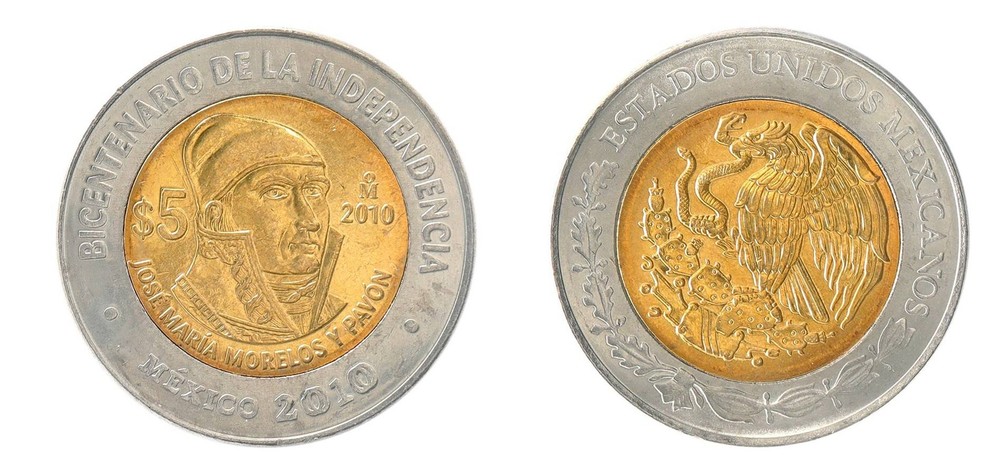 Mexico 5 Pesos, 2010, KM #923, Mint, Commemorative