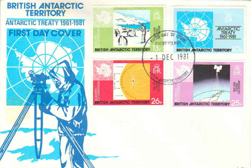 British Antarctic Territory Scott 82-85 Unaddressed.