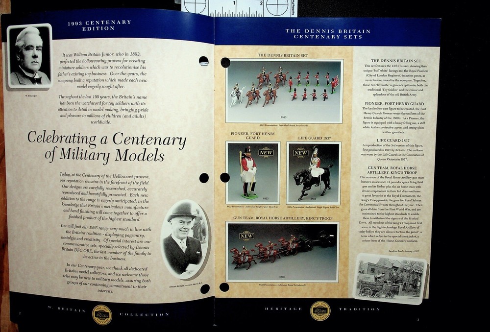 Britains, 1993 Catalog, Centenary Edition