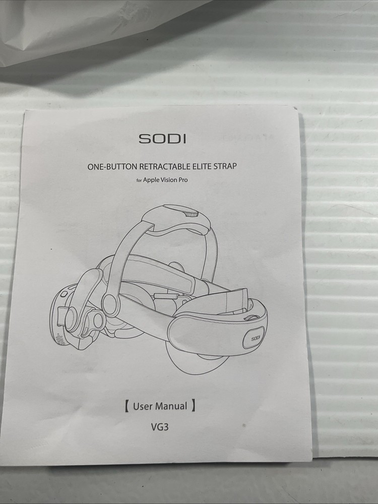SODI Head Strap Compatible with Apple Vision Pro VR Headset Open Box