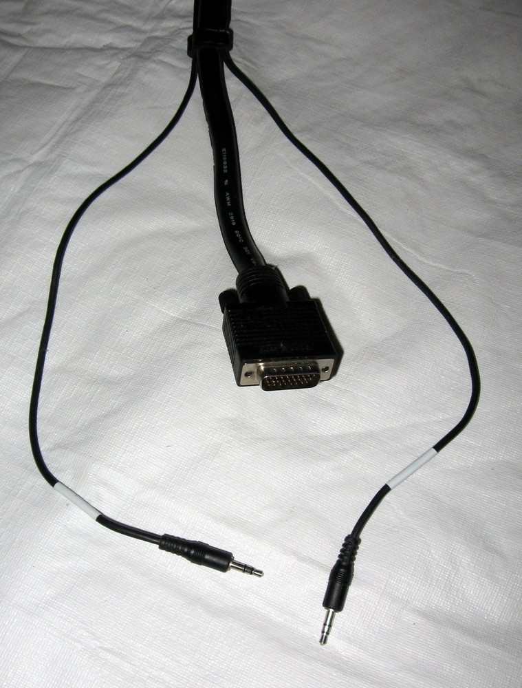 Marvel Copartner Computer Cable AWM 2919 VGA Audio in/out