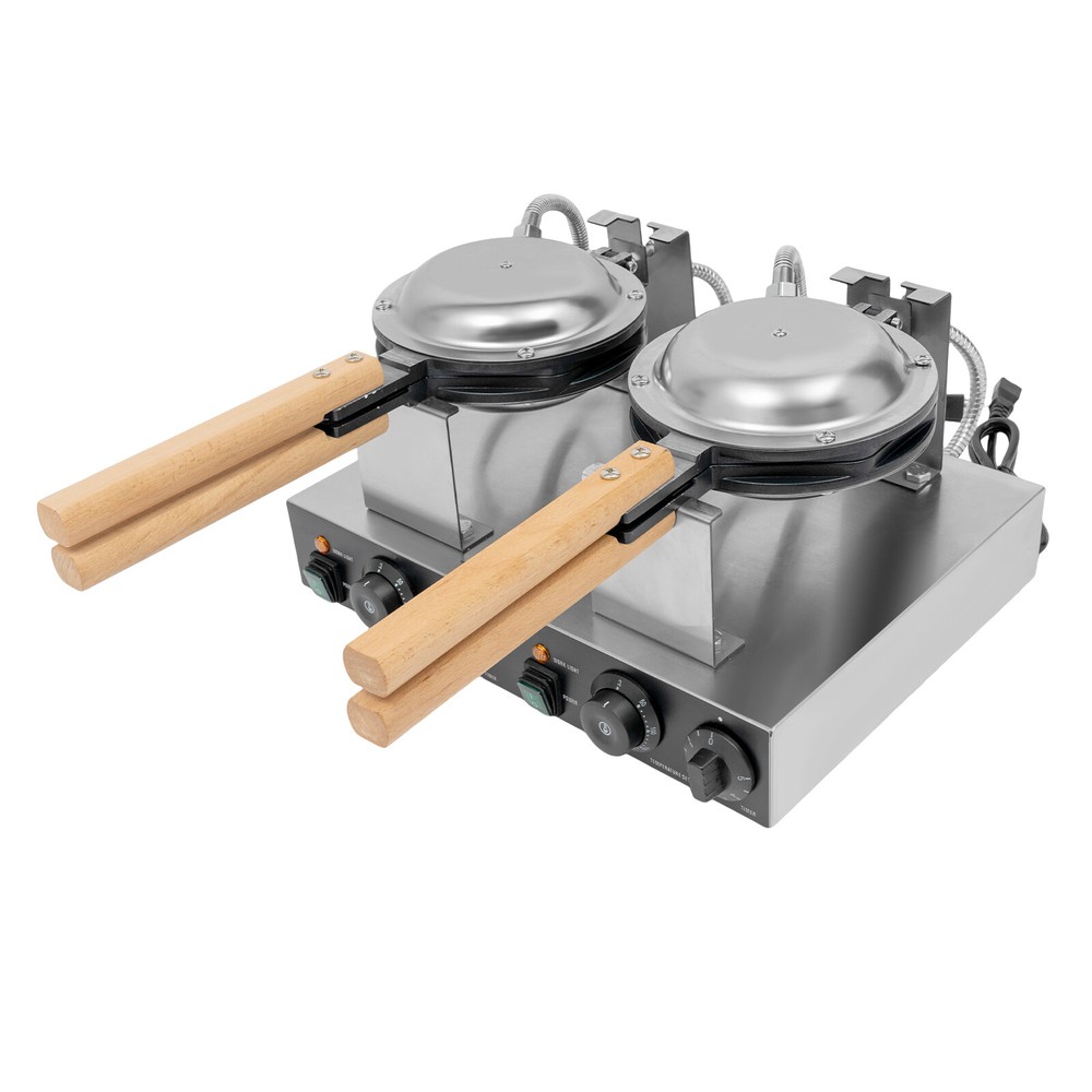 Double-head Commercial Waffle Making Machine Non-stick Egg Waffle Maker