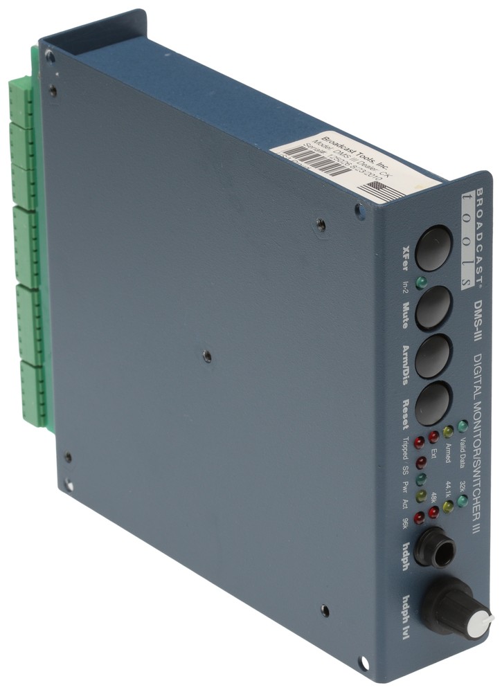 Broadcast Tools DMS-III AES/EBU Digital Audio Switcher Silence Sensor Failover