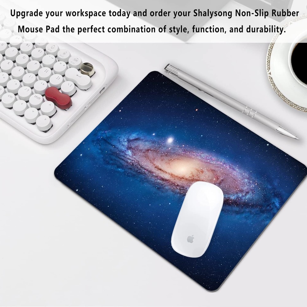 Nebula Mouse pad Small Computer Mouse pad with Personalized Galaxy Design Off...
