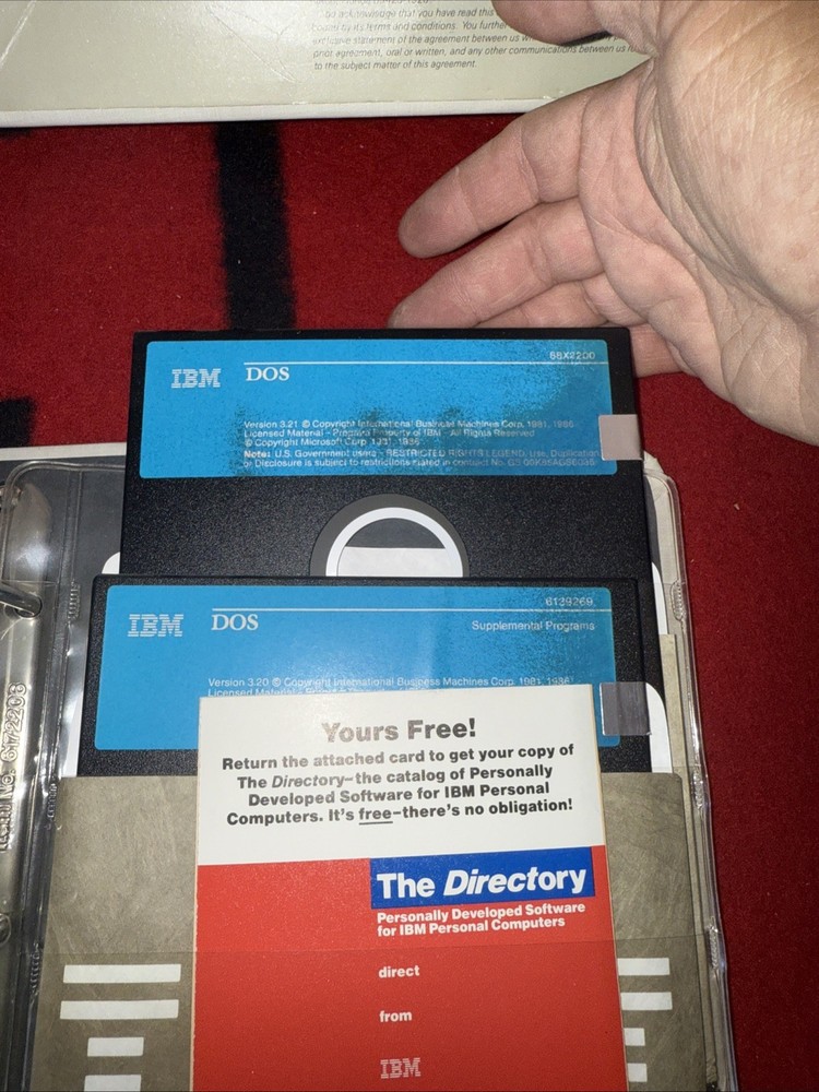 IBM Disk Operating System DOS Version 3.20 5.25" with Software & References