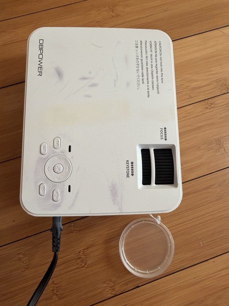 DBPOWER Mini Projector T20 w/ Remote, Case, HDMI – Tested Working