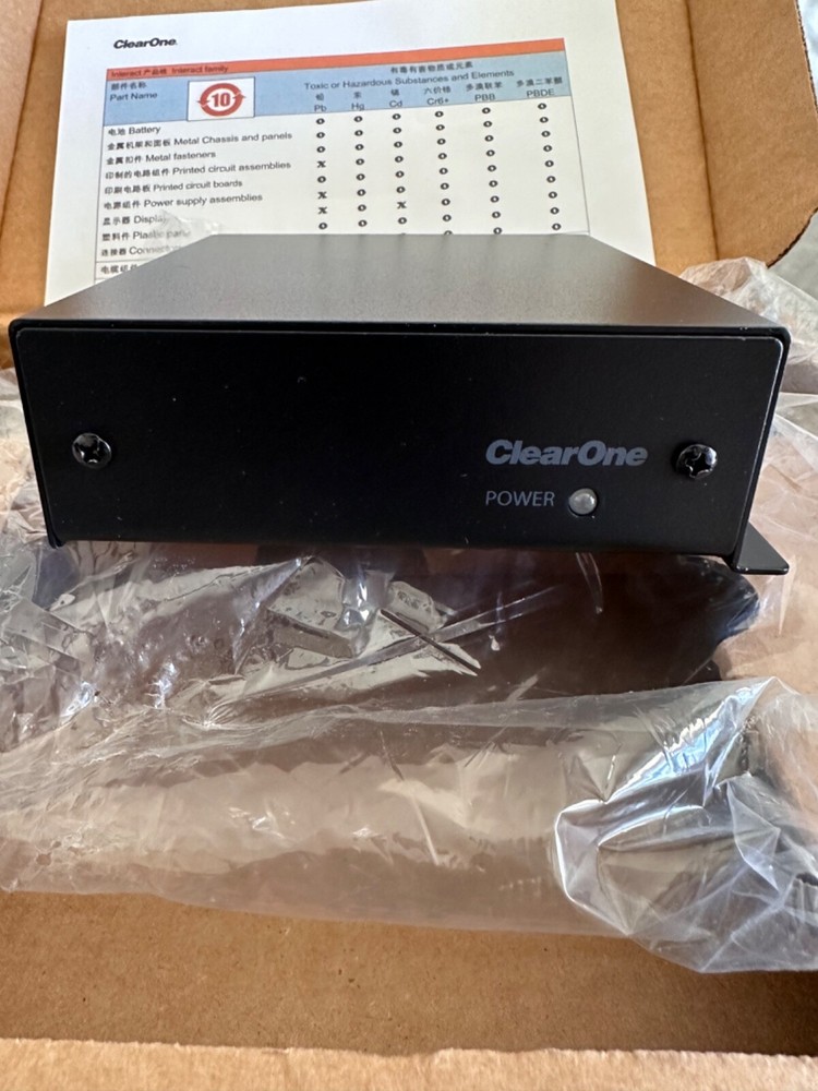 ClearOne INTERACT XLR Microphone Distribution Box - Black NEW!!