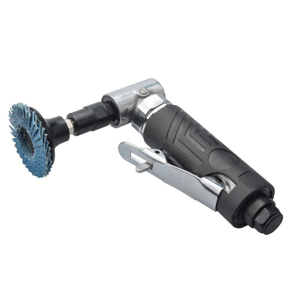 1/4 inch angle air die grinder with 4 pcs 2 roll lock sanding discs