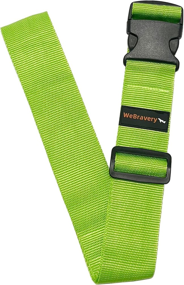 4Pack Adjustable Luggage Strap Suitcase Belt Bag Straps Travel Accessory Green