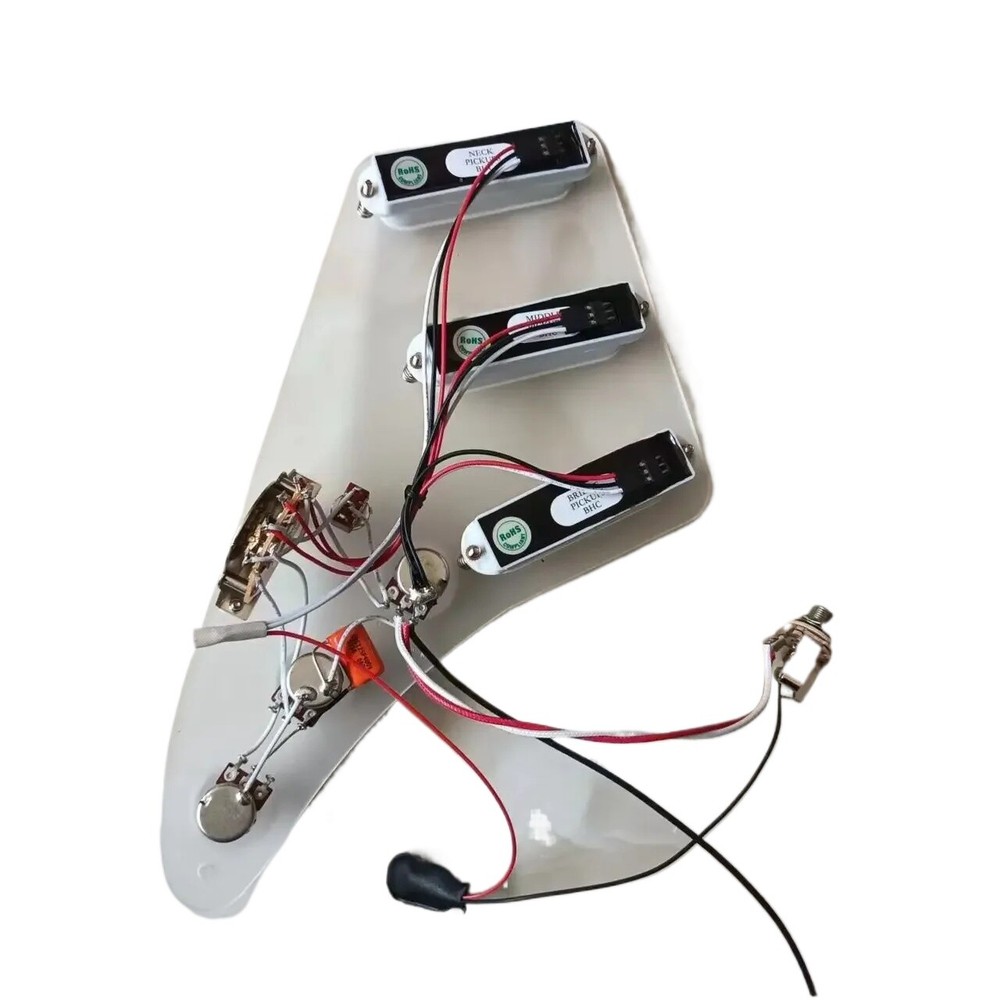 SSS Clear guitar pickguard, Active single coil Active pickups 5-way switch ST