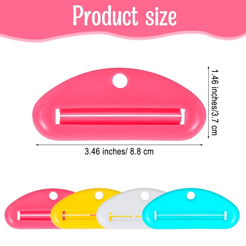 Plastic Toothpaste Tube Squeezer Clips 8 Pack