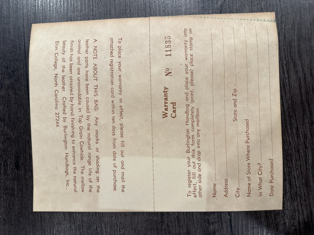 vintage leather document holder