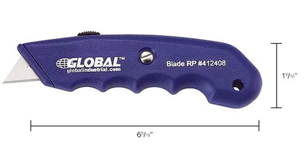Global Industrial? Plastic Box Cutter - Pkg Qty 6