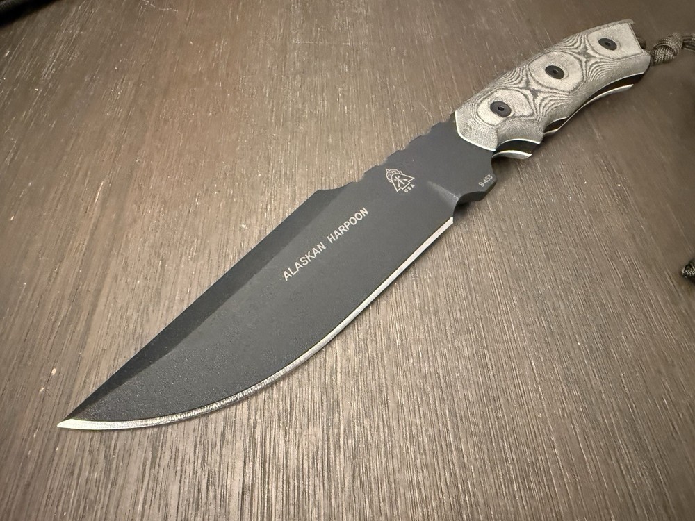Tops Knives Alaskan Harpoon - Fixed Blade (black Blade)